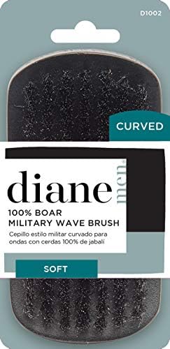 Diane Curved, Boar Military Brush D1002, Soft Bristles (Pack of 2) - Image 2