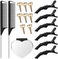 17 PCS Hair Parting Tools Set Round, Coldairsoap Stitch Braid Tool Finger by Unknown