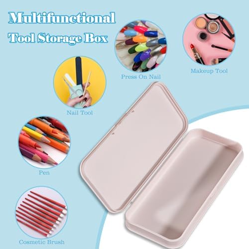 4PCS Plastic Personal Storage Box for Nail, Implement Box (B-multicolor) - Image 2