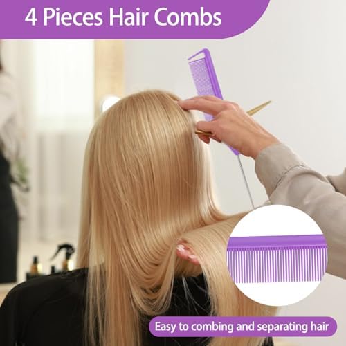 23 Pieces Hair Braiding Tools Set, Hair Parting Tool, Parting Comb - Image 3