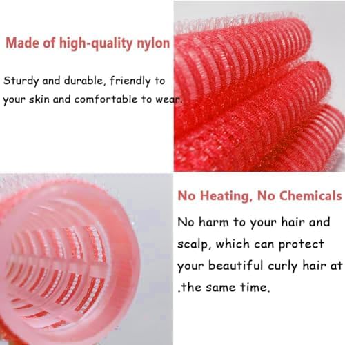 ZMD 18Pcs Self Grip Small Hair Curlers Rollers, Plastic Hair Curlers Heatless Salon Hairdressing Curlers DIY Curly Hair Accessories for Women Girls Short Thin Fine Hair (0.8 x 2.4 Inch) - Image 3