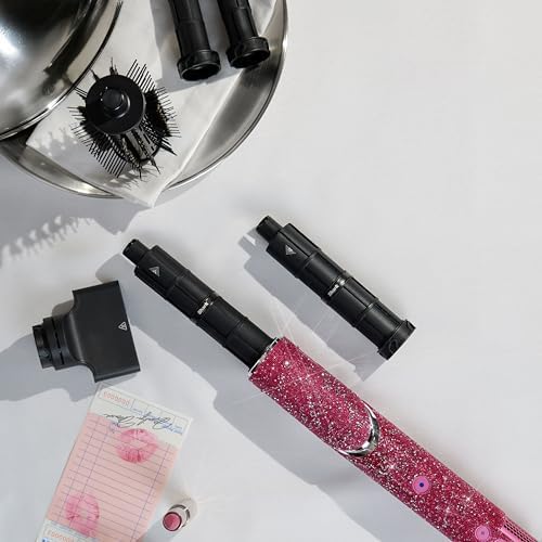 Shark FlexStyle x Marilyn Monroe Air Styling & Drying System | Powerful Hair Dryer & Multi-Styler | With Auto-Wrap Curlers, Oval Brush, Concentrator Attachment | Pink Sparkle | HD449PK1 (Ltd. Edition) - Image 4