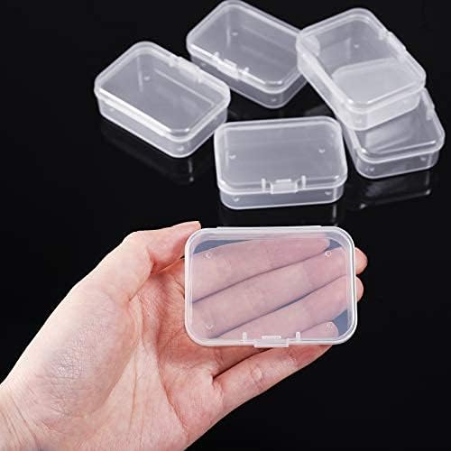 Jetec 6 Pieces Small Clear Plastic Storage Box, 2.5 x 1.7 x 0.8 Inch - Image 4
