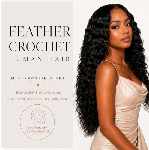 Human Crochet Hair for Black Women Feather Miracle Knots Crochet Human Hair - Image 3