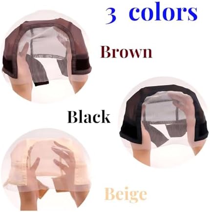 Wig Caps for Women Wig Cap with Grip Band for Keeping Wigs in Place Glueless Wig Grip Cap with 5x4 Transparent Lace Caps Non-Slip Adjustable Wig Caps Elastic Headband (Brown) - Image 6