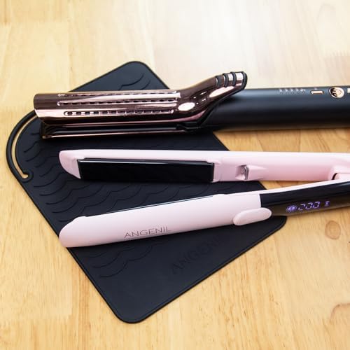 ANGENIL Heat Resistant Mat for Curling Irons, Hair Straighteners, and Flat Irons - Silicone Counter Pad and Travel Case for Hair Styling Tools - Image 4
