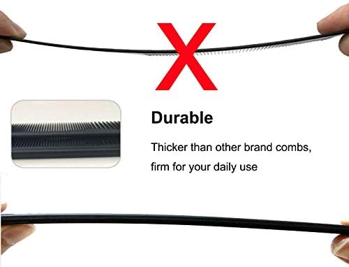 3 Pack Carbon Fiber Cutting Comb - Professional 8.15' Styling Comb for All Hair Types, Fine and Wide Tooth - Image 3
