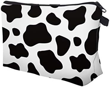 Deanfun Cosmetic Bag for Women Trendy Makeup Bags Organizer Travel Waterproof Toiletries Bag Accessories Cow Point Gifts (52558) - Image 2