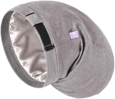 OLESILK Silk Sleep Bonnet for Curly & Long Hair, Adjustable Night Cap by OLESILK