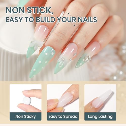 White 3D Molding Gel for Nails Art Non-Stick Hand Solid Builder Gel - Image 6