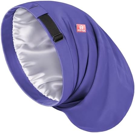 Large Satin Bonnet for Men Sleeping, Dreadlocks Loc Cap for Curly Wave Long by FITTIA