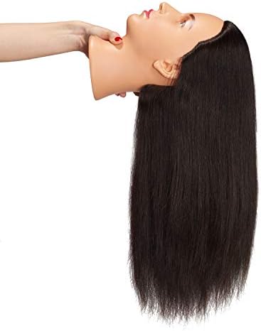 Hairingrid Mannequin Head 20"-22" 100% Human Hair Training Manikin Head - Image 4