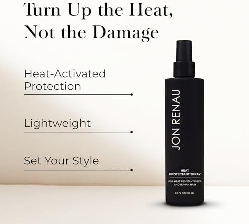 Jon Renau Heat Protectant Spray, Heat Activated Wig Spray for Human and Synthetic Hair, Non Stick Thermal Styling Support for Heat-Friendly Wigs and Extensions, 8.5 Ounces - Image 5