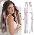 2Pcs 16" Clip in Dreadlocks Hair Extensions Women (Light Purple) by Unknown