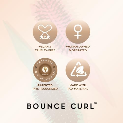 Bounce Curl Define EdgeLift Brush, 5-in-1 Styling Tool, Defined Curls, Teal - Image 6