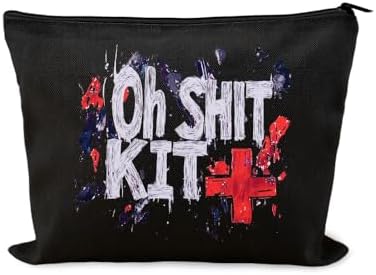 Hangover Recovery Kit Gift Bags Medical Cross Pouch Bachelorette Party Favor Gift Bags Survival Kit Makeup Bag Canvas Pill Pouch Organizer Aid Bag Pouches Pharmacy Funny Medicine Container for Travel by YangQian