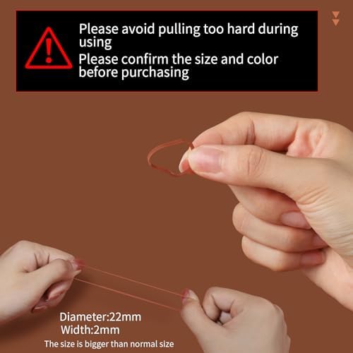 Teenitor Elastic Hair Bands, Small Hair Ties, 2000pcs, Light Brown - Image 3