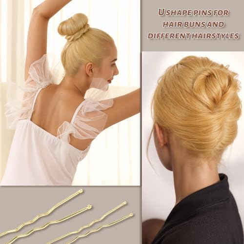 Teenitor 300pcs Blonde Bobby Pins Hair Pins and Hair Bands for Women Girls - Image 5