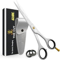 The Cut Factory- 6.5” Professional Hair Scissors - High Carbon 420 Stainless Steel Hair Cutting Scissors, Ultra-Sharp Barber Shears for Salon & Home (WHITE) by THECUT-FACTORY-