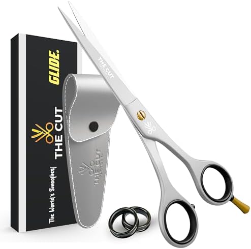 The Cut Factory- 6.5” Professional Hair Scissors - High Carbon 420 Stainless Steel Hair Cutting Scissors, Ultra-Sharp Barber Shears for Salon & Home (WHITE) by THECUT-FACTORY-