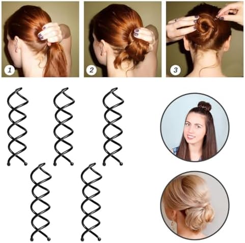 28Pcs DIY Hair Braiding and Modelling Tool Kit - Hair Design Styling Tools, Hair Braiding Tool Kit with Hair Modelling Accessories for Simple and Fast Spiral Braids for Women - Image 3