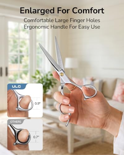 ULG Hair Cutting Scissors Set, 8 PCS Professional Stainless Steel - Image 3