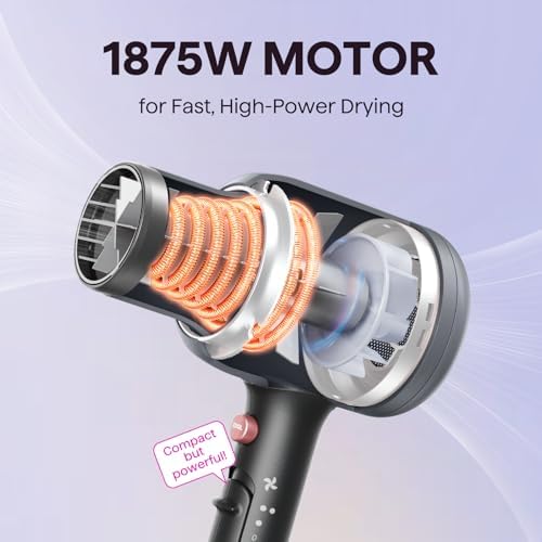 Wavytalk Blown Away Ionic Hair Dryer with Diffuser for Curly Hair - Image 3