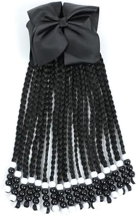 Kid Ponytail With Beads Braid Detachable Protective Hairstyle For Girls by Unknown