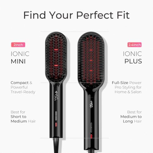 TYMO Hair Straightener Brush - Ionic Plus Straightening Brush for Women - Image 6