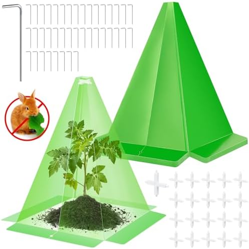 20 Packs 12"x 8" Garden Cloches for Plants,Plant Protectors from Animals by WelcometoGJQ%EF%BC%81