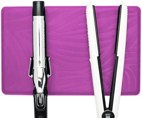 Heat Resistant Station Mat for Hair Straightener, Flat Iron, Curling Iron and Hot Styling Tools (1 Pack (Pink)) - Image 4