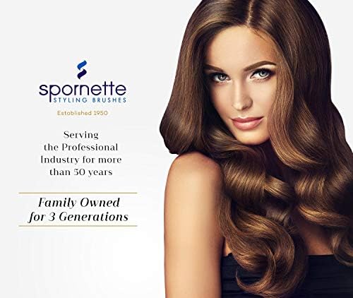 Spornette Boar Bristle Hair Brush for Women - Big Wonder Teasing Brush with Boar & Tourmaline Nylon Bristles - Tapered Handle for Back Brushing, Combing and Creating Volume & Slick Backs (Black) - Image 6