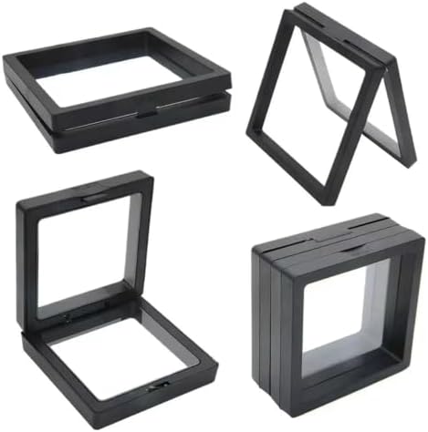 20Pcs Floating Frame Display Case——BSELUTNGY 3D Floating Display Case 2.76 Inches Black is Perfect for Preserving and Displaying Jewelry, Coins, Badges, Specimens and Various Collectible - Image 4