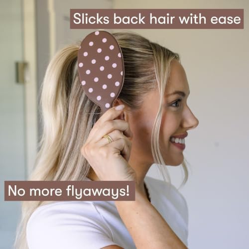 FRAMAR Soft Boar Bristle Hair Brush – Slick Back Brush, Boar Bristle Brush - Image 3