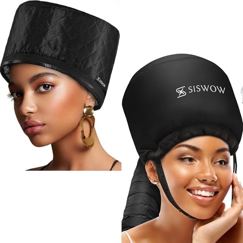 Net Plopping Cap for Drying Curly Hair - Hair Dryer Bonnet Diffuser Cap for Curly, Speeds Up Drying Time, Safety Deep Conditioning At Home - Portable, Adjustable by SISWOW