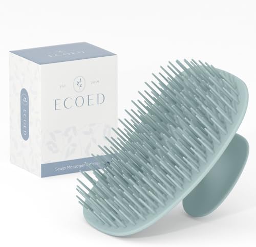 ecoed Scalp Massager Shampoo Brush, Scalp Scrubber & Exfoliator (Blue) by ECOED