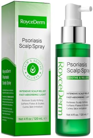 RoyceDerm Scalp Psoriasis Treatment Spray for Itch, Flaking and Scaling by RoyceDerm
