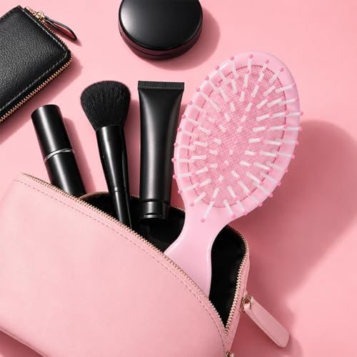 12 Pack Mini Detangling Brushes for Wet & Dry Hair, Compact Travel Hairbrush for Teens & Adults, Perfect for Bridesmaid Gifts, Party Favors & Stocking Stuffers (Pink) - Image 6