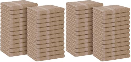 Avalon Towels Salon Towel - Beige Hand Towels Bulk Pack of 48-100% Cotton Absorbent Spa, Facial & Gym Towel for Working Out - 16x27 Inches (Not Bleach Proof) by AvalonTowels