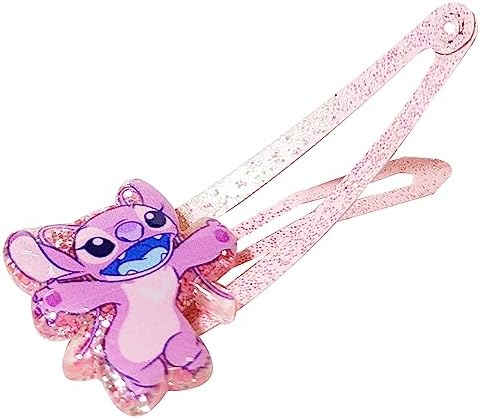Disney Stitch Kids Hair Clips for Girls Snap Clips 8 Pack Multi Color Ages 3+ - Image 3