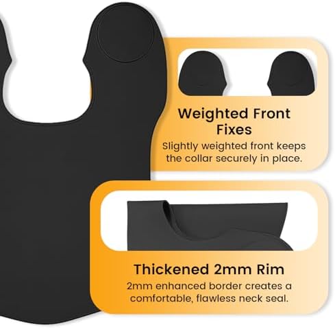 Wokyo Silicone Hair Cutting Collar, Non-slip Hair Cutting Mat Haircut Cape Catcher Neck Wrap Guard Neck Fitting Accessories - Image 6