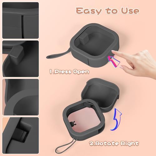 Hair Tie Organizer, Small Portable Hair Accessories Storage Can Be Stackable Or Hung On The Wall, Small Items Holder Hair Tie Organizer for Jewelry Hair Stuff Hair Clip Cotton Swab - Image 3