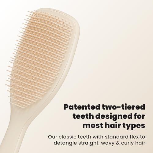Tangle Teezer Large Ultimate Detangler Brush, Straight to Wavy, Vanilla - Image 2