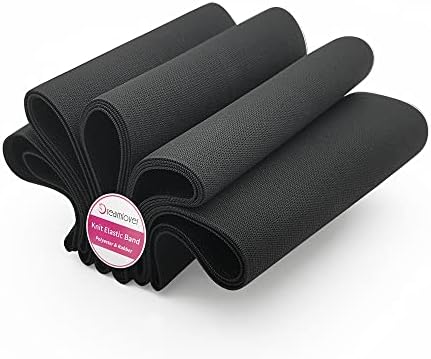 Dreamlover Black Wide Elastic Wig Band for Sewing, 5.9 Inches x 4 Yard by Dreamlover