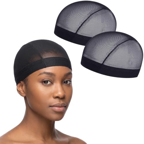 Mesh Wig Cap, Dome Caps for Waves, Stocking Compression Cap Over Durag by DURALADirect