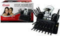 Annie Professional Thermal Curling Iron Holder Kit, 17-Piece Ceramic Stove Set, High-Heat Salon Curling Iron & Hot Tool Station, 825F, Black, Jumbo by AnnieInternational