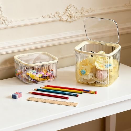 THMINS 2 Pack Hair Accessories Organizer for Girls,Clear Storage Box - Image 6