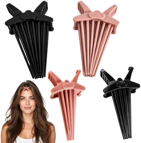 4PCS Root Clips for Curly Hair Volume, Volumizing Hair Clips for Fine and Flat Hair, Volume Clips for Curly Quick Styling Solutions, Portable Root Lift Tool for Travel and Daily Use by Unknown