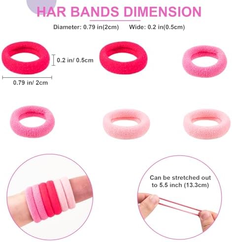 TVINLIK 400 PCS Baby Hair Ties – No Damage Elastic Ponytail Holders - Image 4
