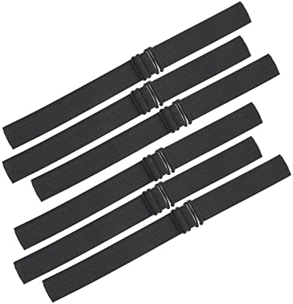 Adjustable Straps For Wigs And Making Wigs，Adjustable Wig Bands (Black, 1‘’ x 6pcs) by JIUSERLU